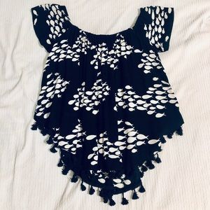 Aka Sky sunkiss top, fish print